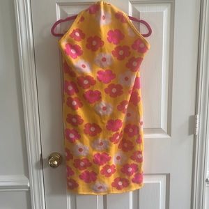 Floral Knit Halter Dress